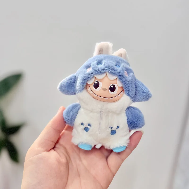

For LABUBU 4.0 Gen 10cm Mini Clothes Pin For Love Series Doll Outfit Cute Plush Shark Onesie With Comfortable/Soft Fabric
