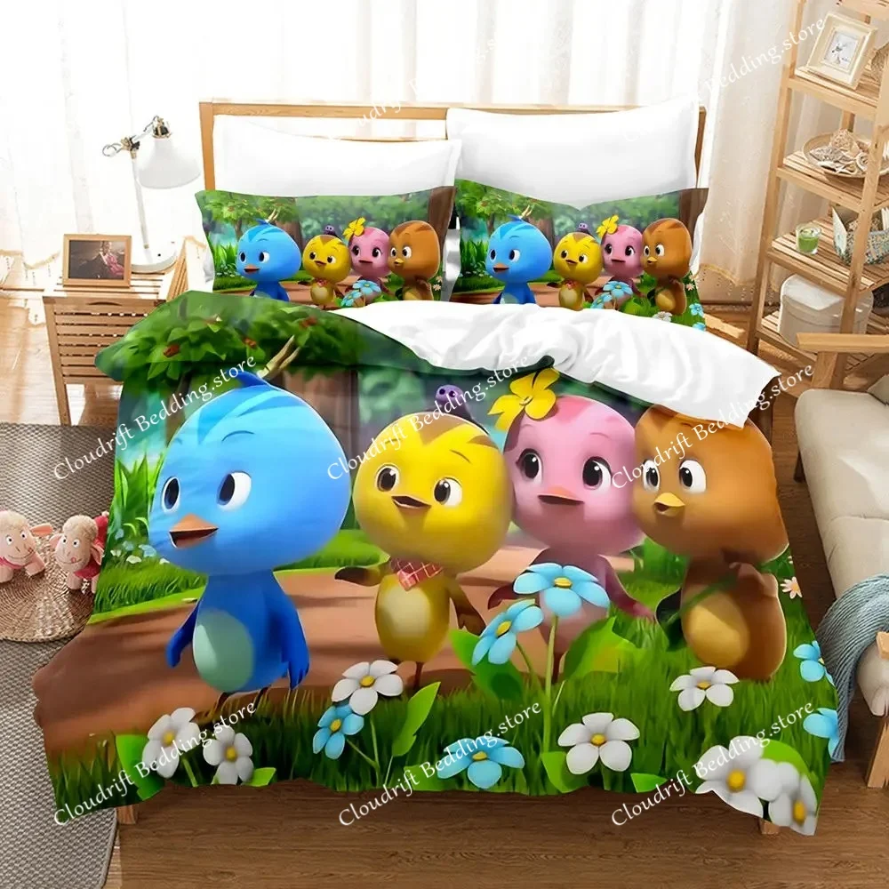 

Duvet Cover The Little Pheasants 3D Exquisite Cartoon Digital Print Bedding Set Comforter Bed Youth Home Decor Kids Boys Gift