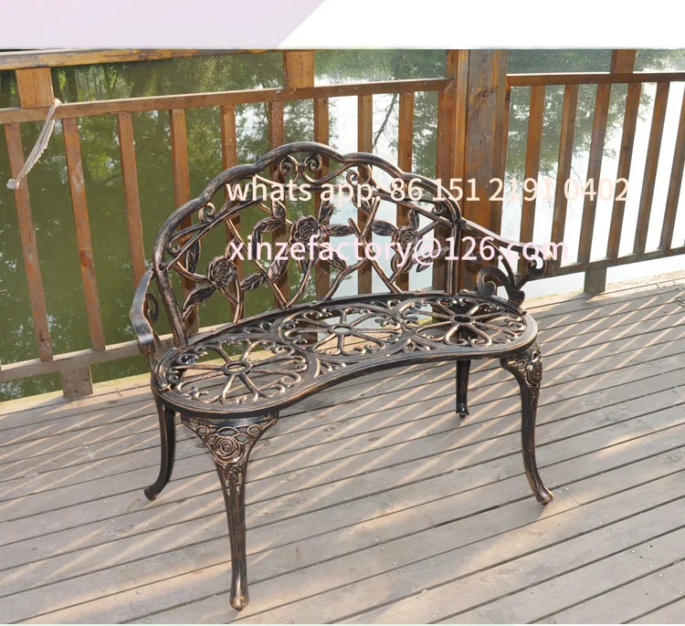 تخصيص فناء شرفة حديقة الترفيه يلقي مقعد الألومنيوم في الهواء الطلق سبائك الألومنيوم الأوروبي الإبداعية كرسي راحة واحد