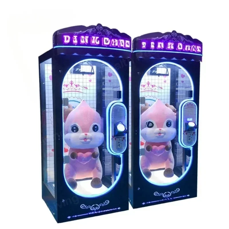 Coin Operated Arcade Pink Date Cut Your Prize Machine Claw Gift Game Machine Toy Vending Machine