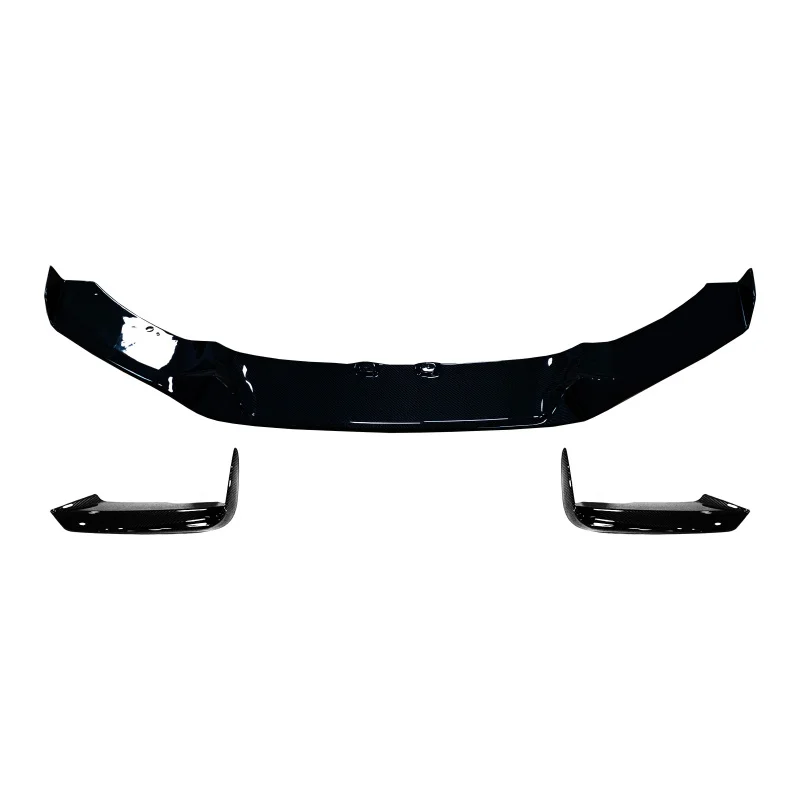 High Quality ABS Gloss Black Front Bumper Front Lip With Wrap Angles MT MAD Style Exterior Modification Accessories Fit For BMW