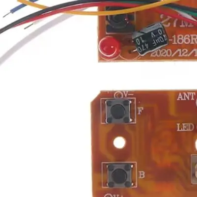 

4-канальный пульт дистанционного управления с дистанционным управлением 27 МГц, печатная плата передатчика и приемника, высокое качество для радиоуправляемого автомобиля, детали игрушек с дистанционным управлением