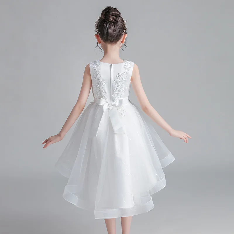 Mädchen formelles Kleid, Spitze Blume Kinder Frack, Prinzessin Hochzeit flauschige Mesh Kleid Party Kleider Mädchen Kinder kleid