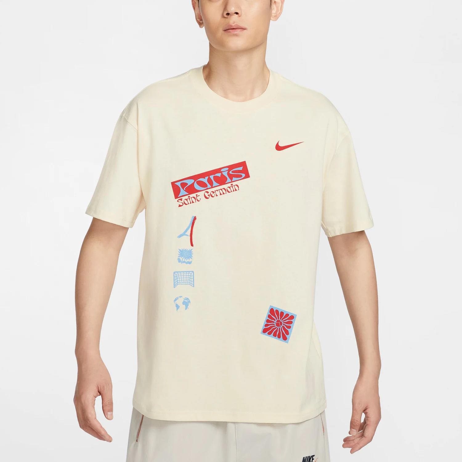 

Официальный новый мужской модный трикотажный футбольный рукав Nike с коротким рукавом FZ8729-113