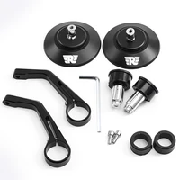 Para Royal Enfield Bullet/Meteor/Classic 350 500 Interceptor 650 CNC espejos de extremo de barra de motocicleta Retro manillar punta retrovisor