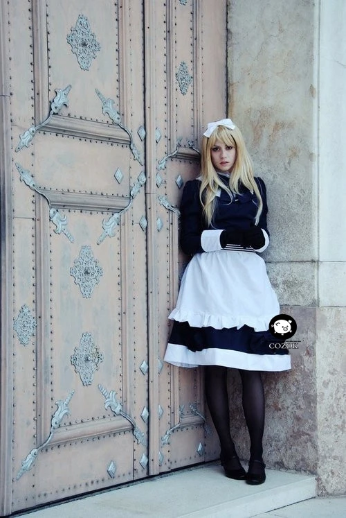 Anime Axis Powers Hetalia Cosplay Natalia Alfroskaya Cos Halloween Full set 6in1(Dresses+Bow+Tie+Girdle+Headdress)