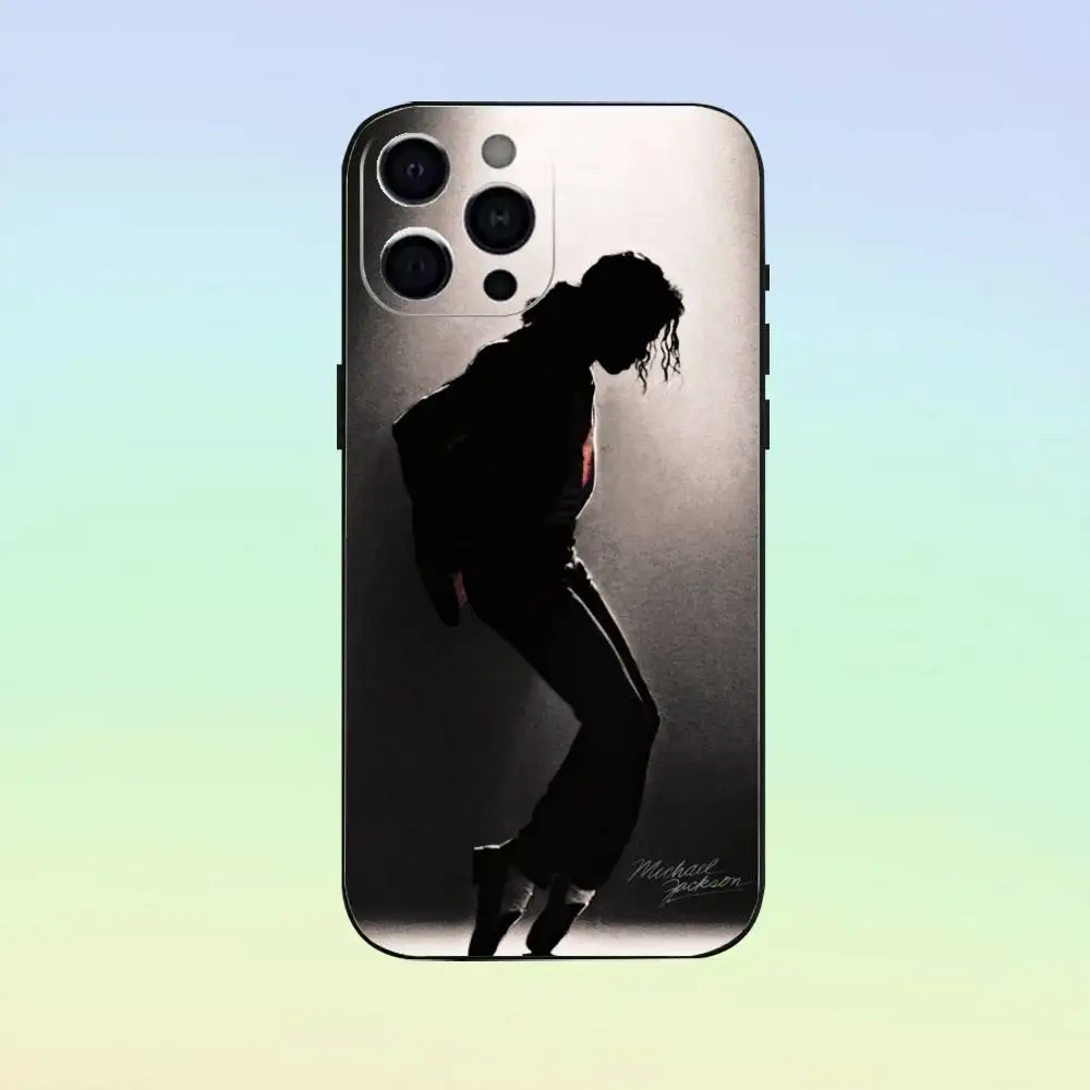 michael jackson Phone Case   For iPhone17,16,15,14,13,12,11 Plus,Pro Max Soft Black Cover