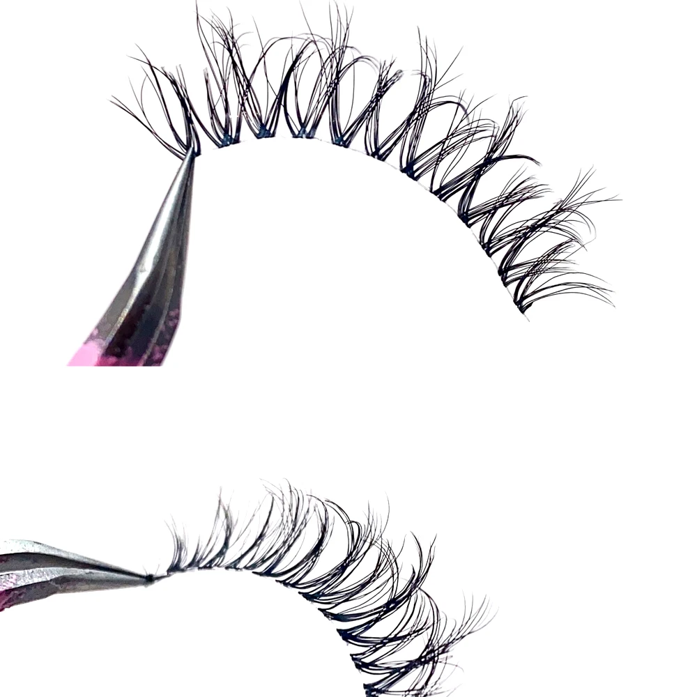 NEW 3Pairs Mink Lashes 3D Mink Eyelashes Invisible Band Natural Black Mink False Eyelash Full Strip cilios posticos Reusable
