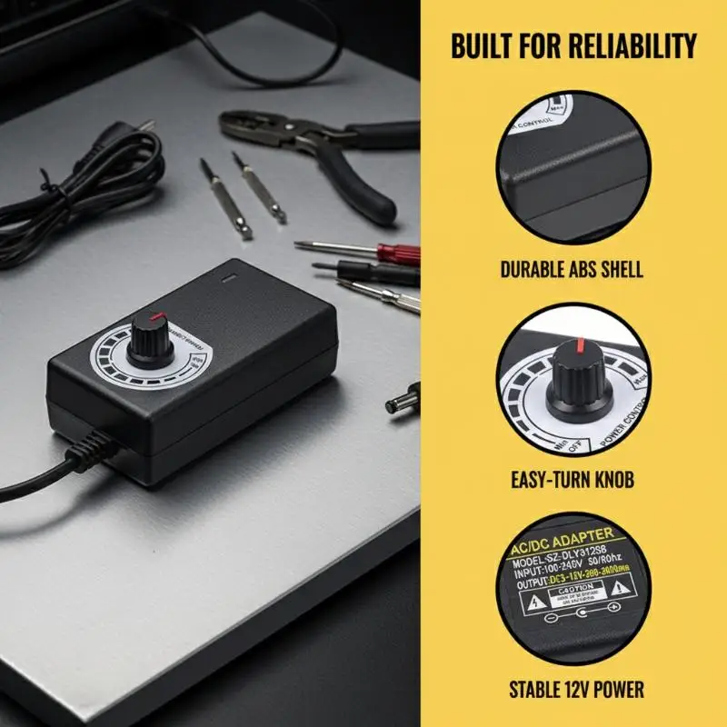 Adjustable ON/OFF Adapter 3V-12V 2A Of Voltage 3V 4.5V 5V 6V 7.5V 8V 9V 10V 12V 2A 24W Power Supply Charger 5.5mm