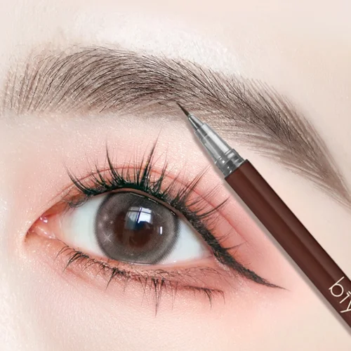 Imagen 2 del producto Lápiz líquido para cejas ultrafino de 0,01mm, resistente al agua, Color Natural, sombra de contorno, gusano de seda, delineador de ojos, lápiz de maquillaje de ojos