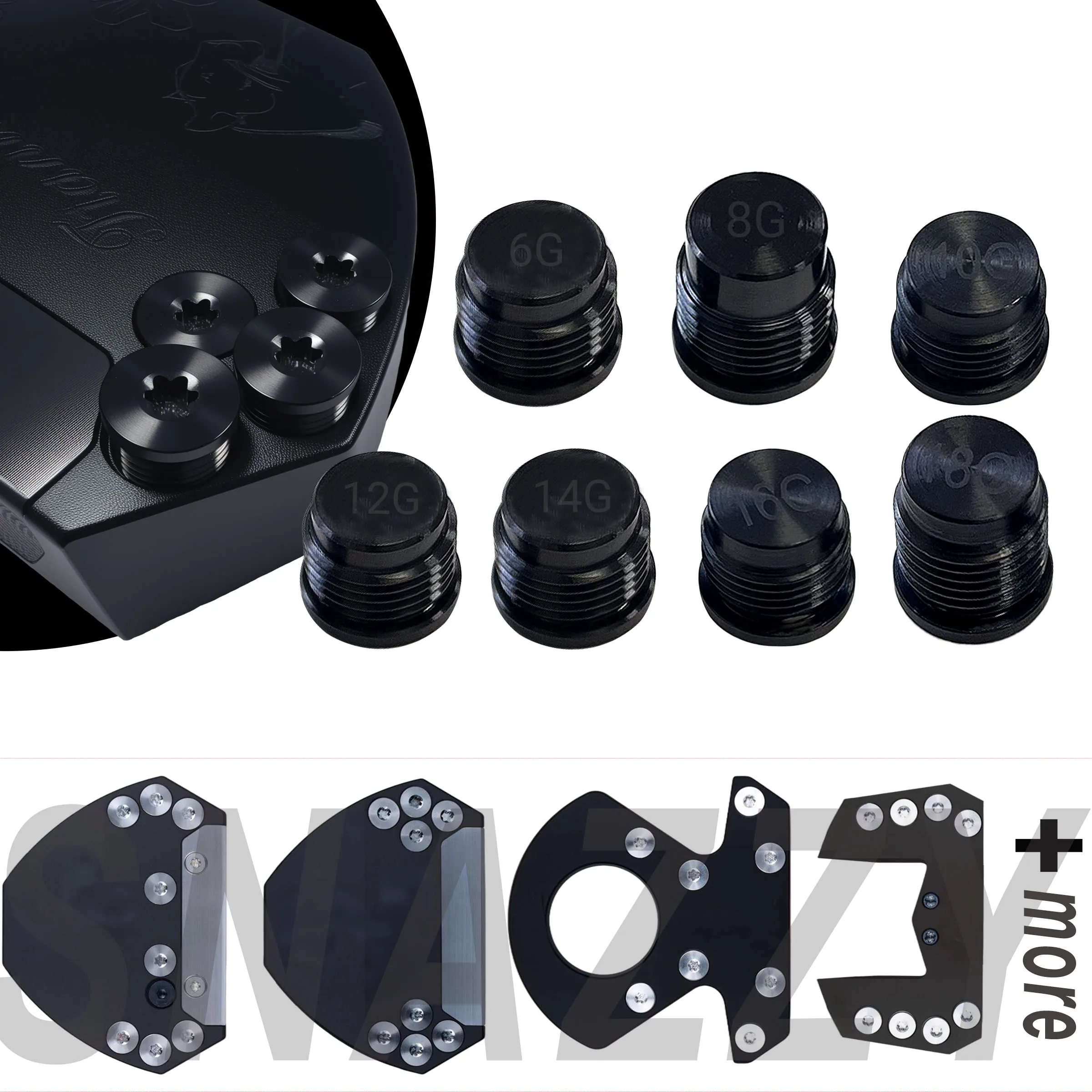 Golf Putter Weights Fit ,Golf Culb Aftermarket For MEZZ.1/OZ1/DF3/LINK.1 6g-18g Electroplated Black GolfAccessories