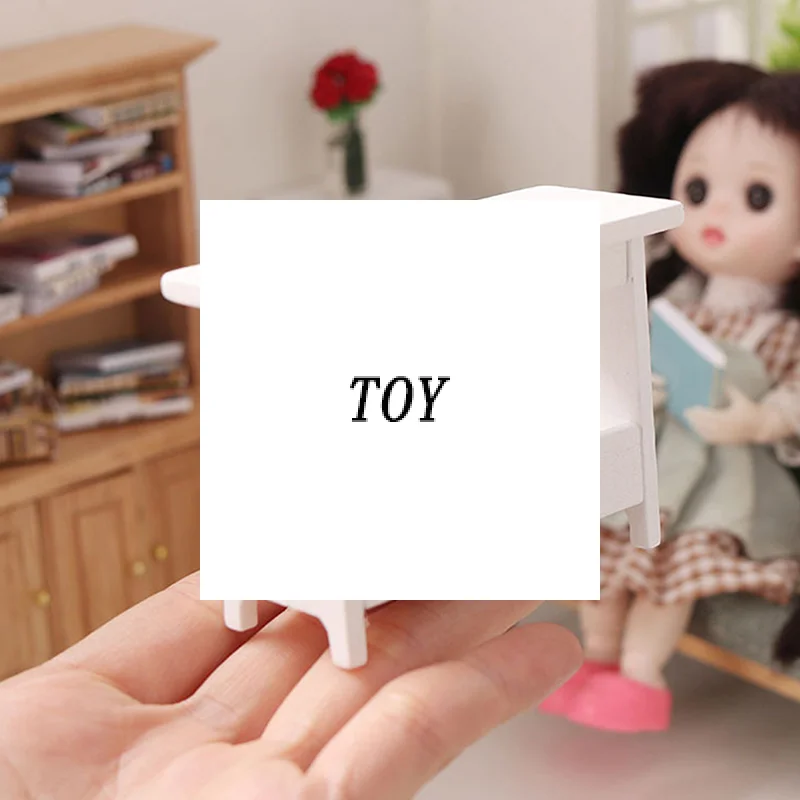 1:12 Dollhouse Mini Stool Desk Table Model Cabinet Bookshelf Furniture Decor Toy