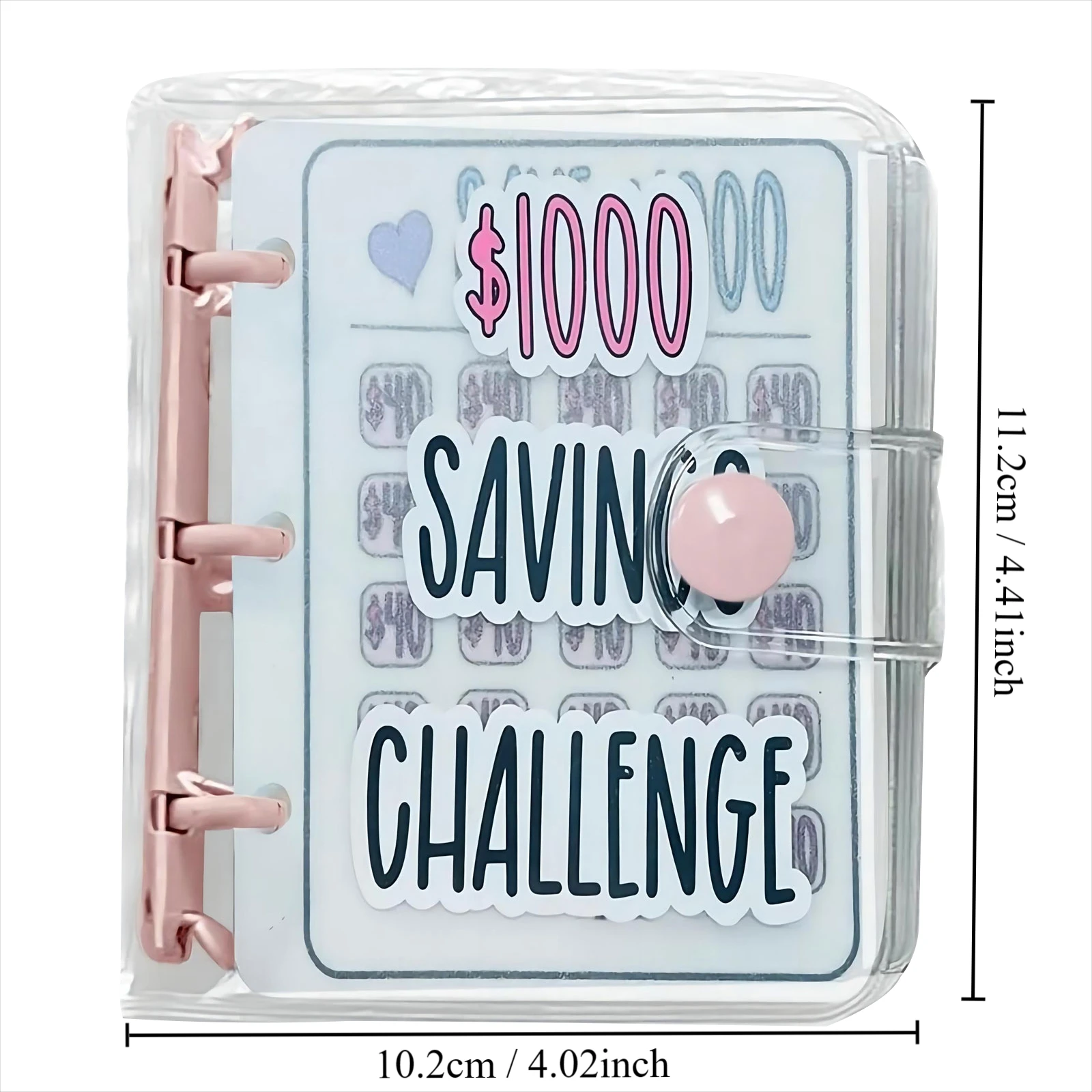 1000 Savings Challenge Binder , Money Saving Binder, Savings Challenges Book with Envelopes, Envelope Savings Challenge, Mini Bu