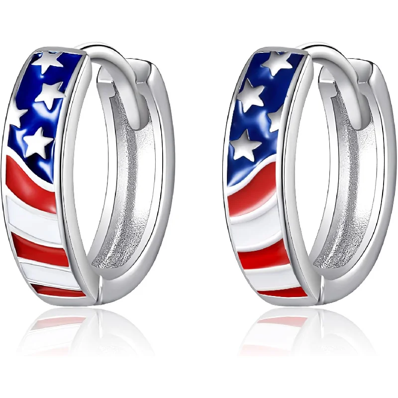 

Paw Print Animal Earrings, 925 Sterling Silver Small Hoop Earrings Jewelry Gift for Pet Lovers Hypoallergenic Lightweight Design