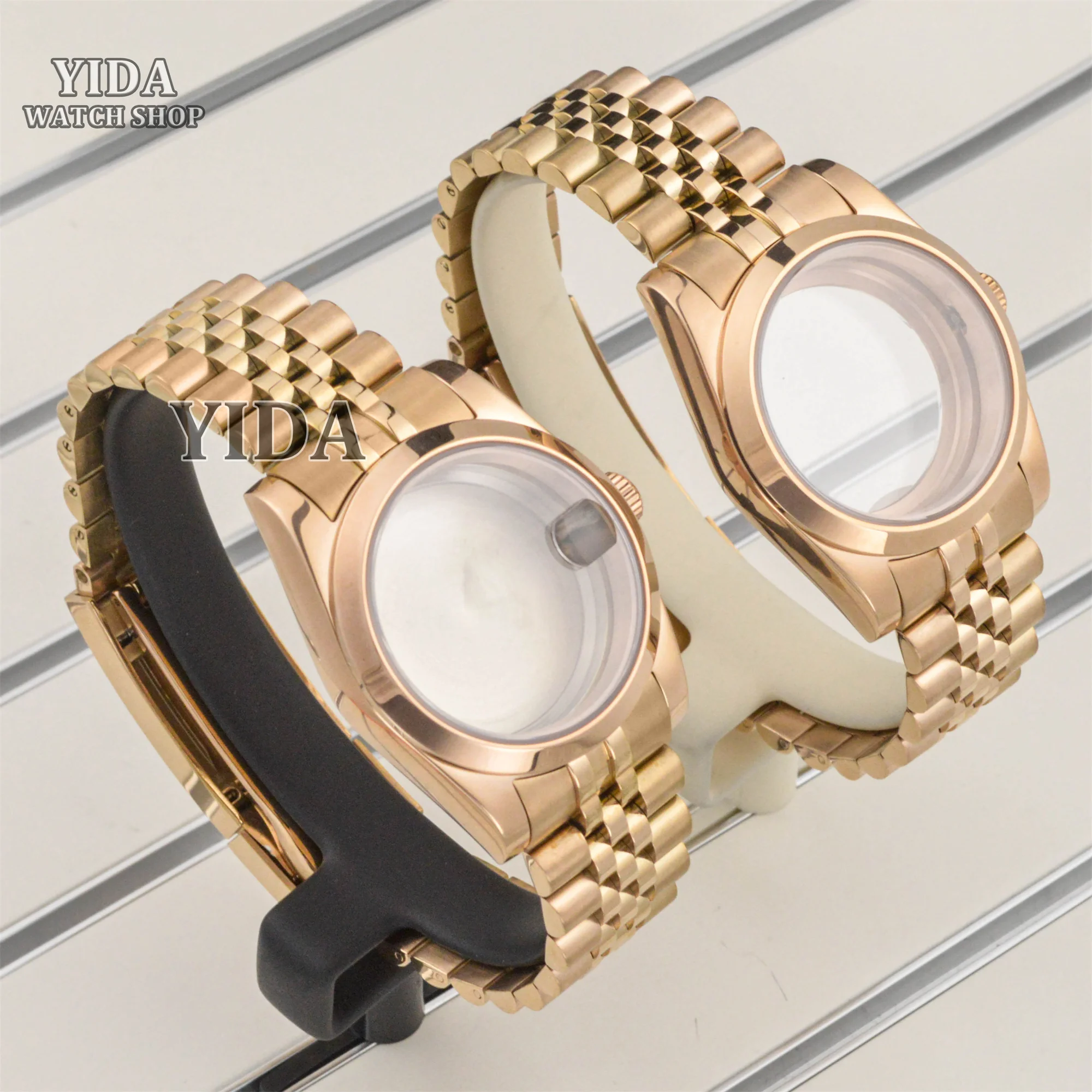 

Modified Watchcase NH35 Stainless Steel Case Strap for Datejust Sapphire Glass 10ATM Waterproof fit NH35 NH36 Automatic Movement