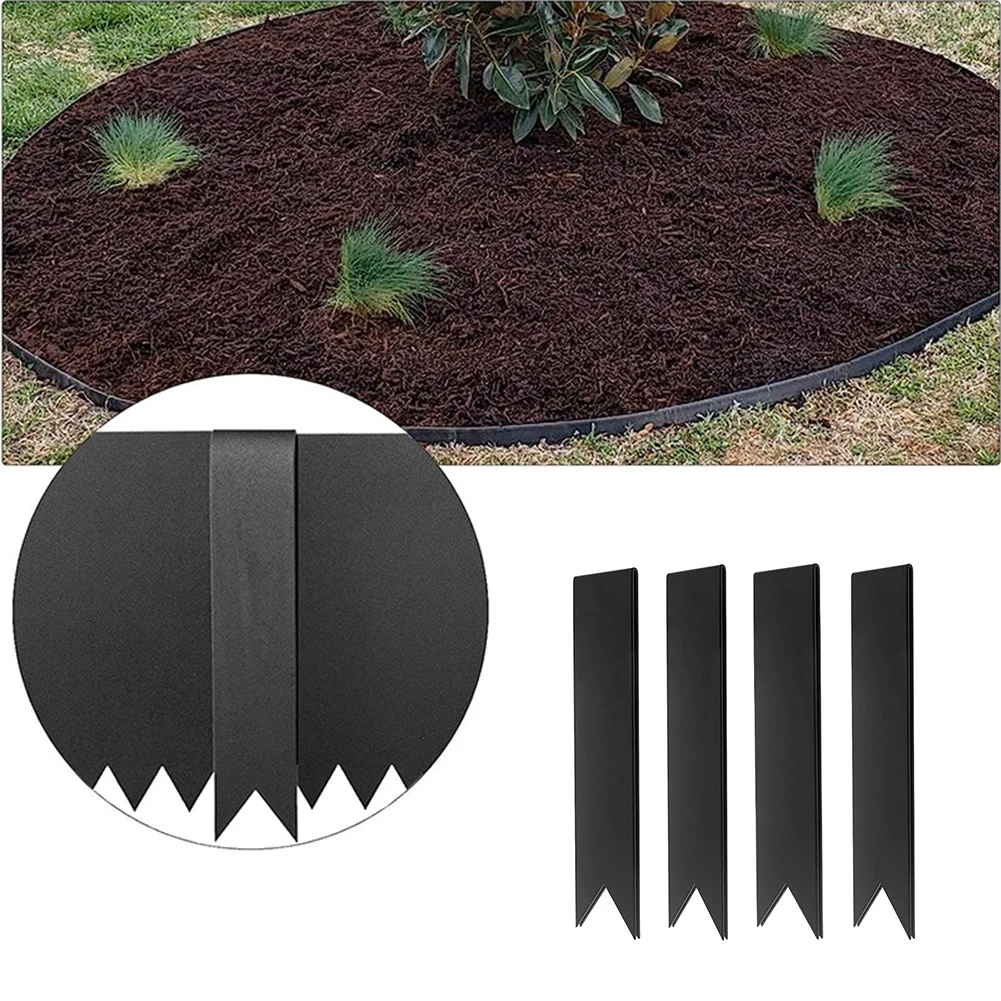 

10.2 16.2in Garden Stake Fixer Easy Installation Garden Stakes Garden Landscape Edging Stakes Easy Installation Metal Clips