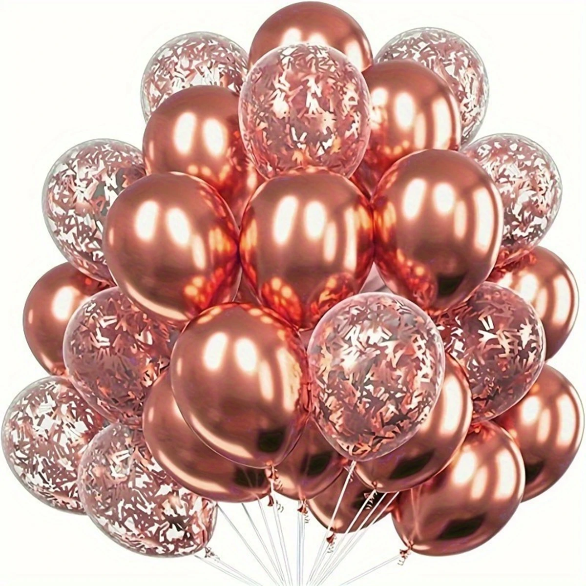 20pcs Metallic Confetti Balloons Party Latex Balloons for Birthday Weddings Anniversary Valentine\'s Day Party Decorations