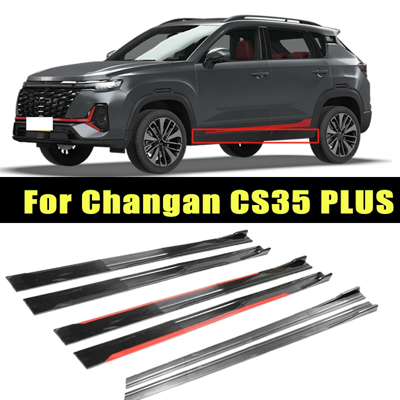 

Universal 2m/2.2m Car Side Skirt Extension SplitterBumper Racing Side Wing Bumper Lip Side Spoiler For Changan CS35 PLUS