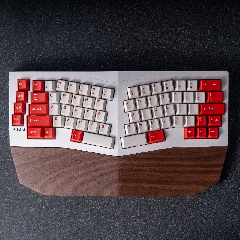 

Комплект беспроводной механической клавиатуры Alice KIKI, трехрежимная индивидуальная алюминиевая горячая замена 7. ° Эргономичный комплект клавиатуры, офисные аксессуары