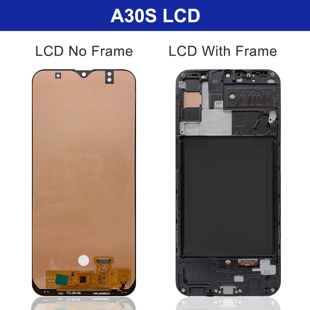 For SAMSUNG GALAXY A10 A105 A20 A205 A20S A207 A30 A305 A30S A307 A50 A505 A70 A705F LCD Display Touch Screen Digitizer Assembly