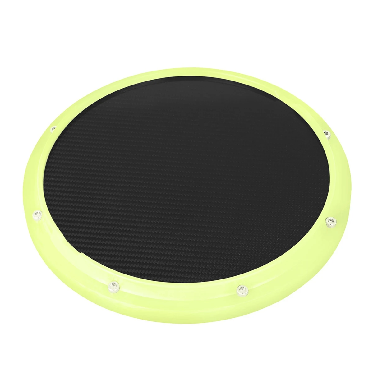 

10 Inch Carbon Fiber Dumb Drum Practice Training Drum Pad for Percussion Instruments Parts Accessories,Green