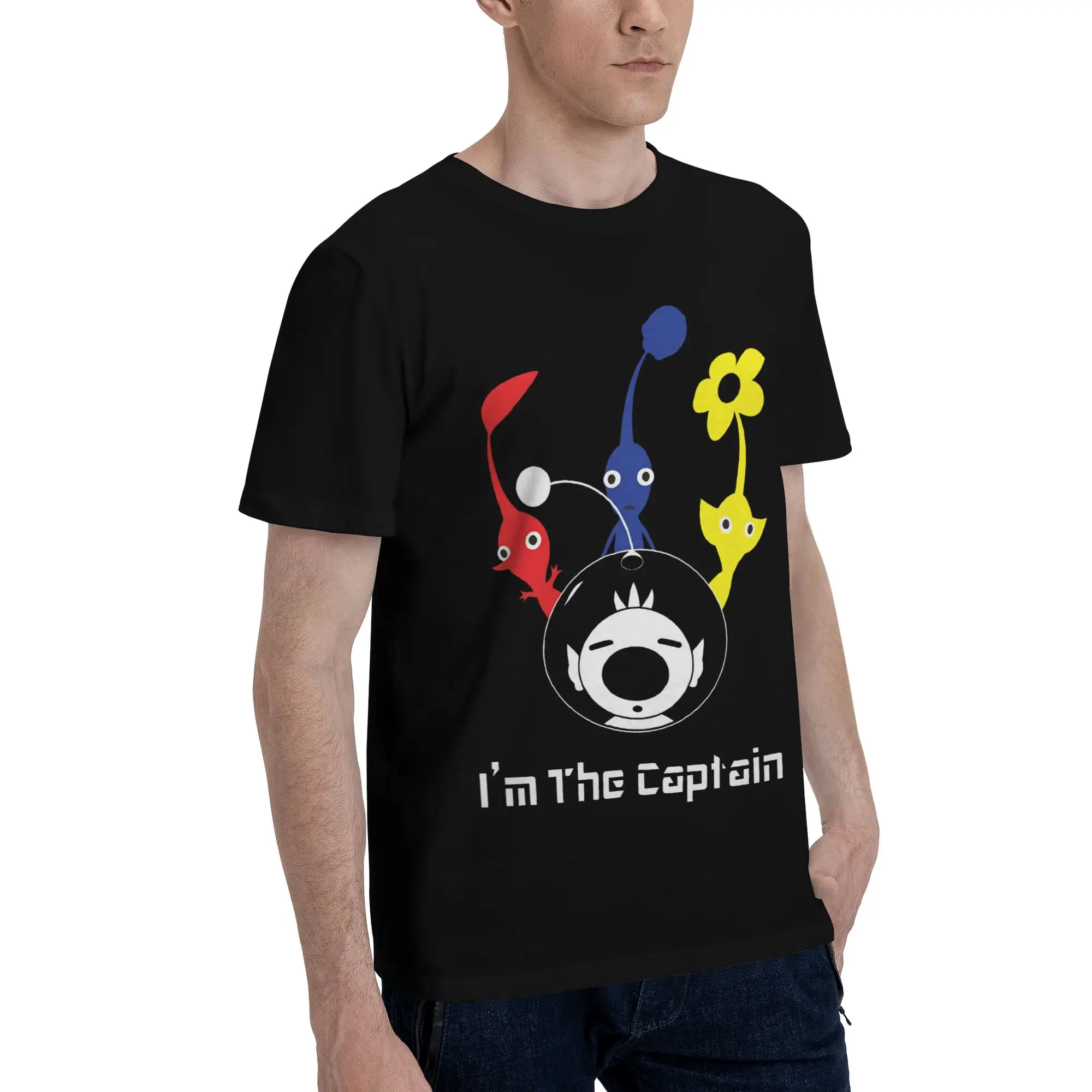 Too Toxic For You Men T Shirt Pikmin  Awesome Tee Shirt Short Sleeve Round Collar Cotton Printed Clothing T-Shirt