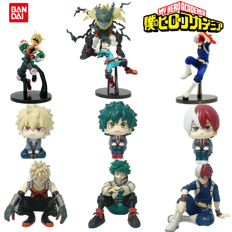 Anime My Hero Academia Serie Figura All·Might Midoriya Izuku Shoto Bakugou Boku Izuku Duke Azione Modello in PVC Bambola Giocattolo per bambini Regalo