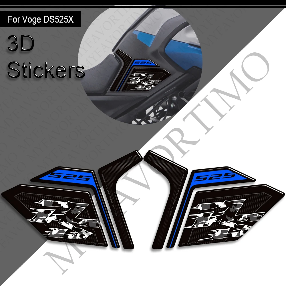 

For VOGE 525 DSX DS525X DS525 X DS 525X Adventure Tank Pad Gas Fuel Oil Protector Stickers Decals Fairing Fender Handguard
