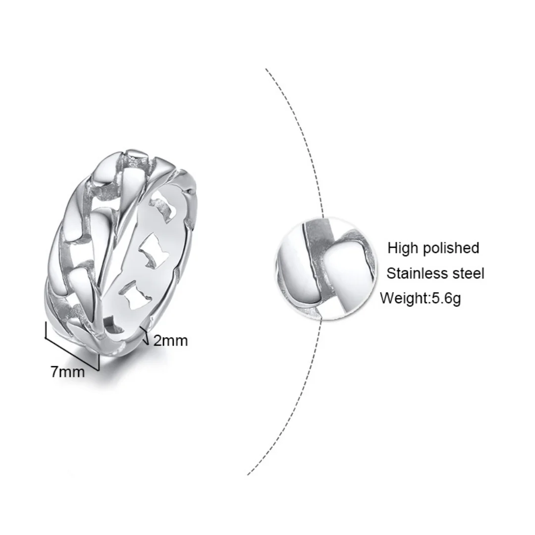 رجل خمر المؤكسد الفولاذ المقاوم للصدأ خواتم الروابط على شكل إصبع الفرقة، الشرير الصخرة التحالف الأب صديقها هدية عيد الحب