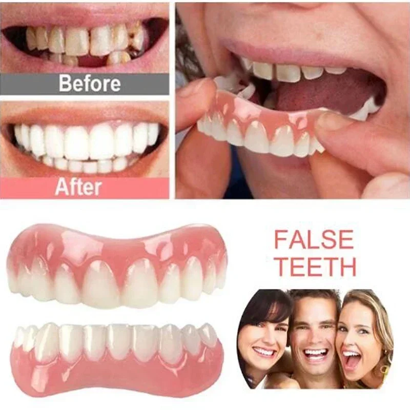 

Sdottor Silicone false teeth cosmetic dental veneer men and women dentures oral hygiene tools dentures veneers dental cosmetics