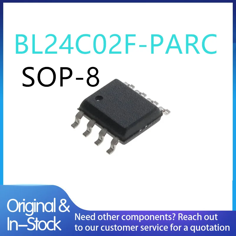 50pieces Brand New Original BL24C02F-PARC Integrated Circuit IC Chip Electronic Components BL24C02F  24C02 SOP-8package