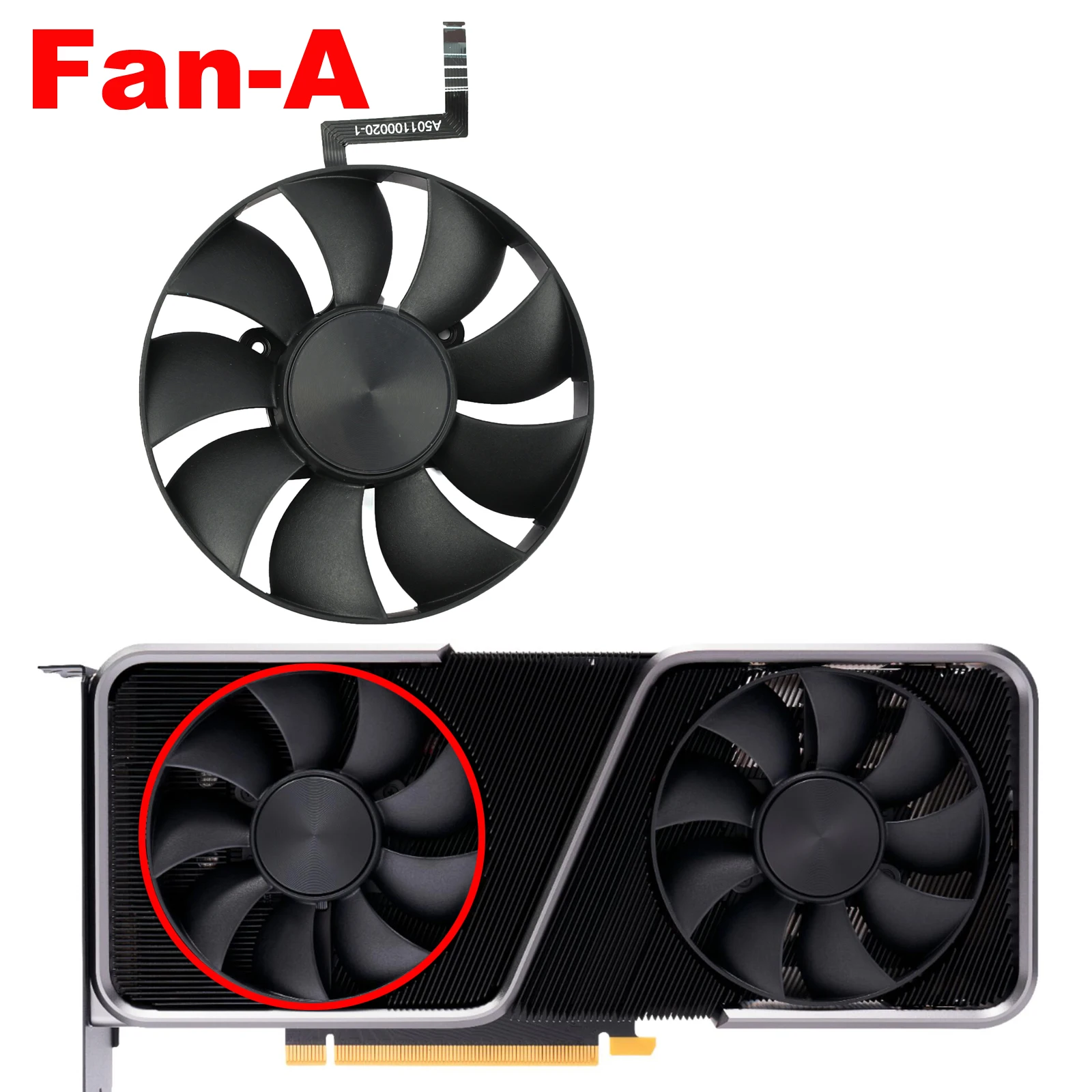 85mm RTX 3070 GPU Cooling Fan Replacement