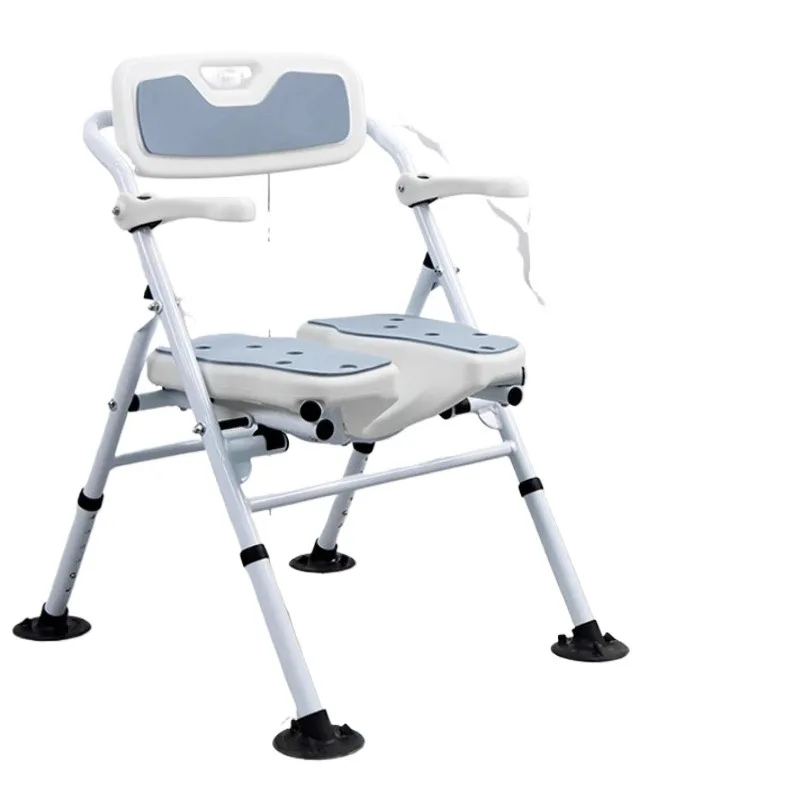 Ergonomic Foldable Chair Iron Frame Plastic Rest Toilet Chair Home Furniture Shower Bench Katlanabilir Sandalye Home Furniture