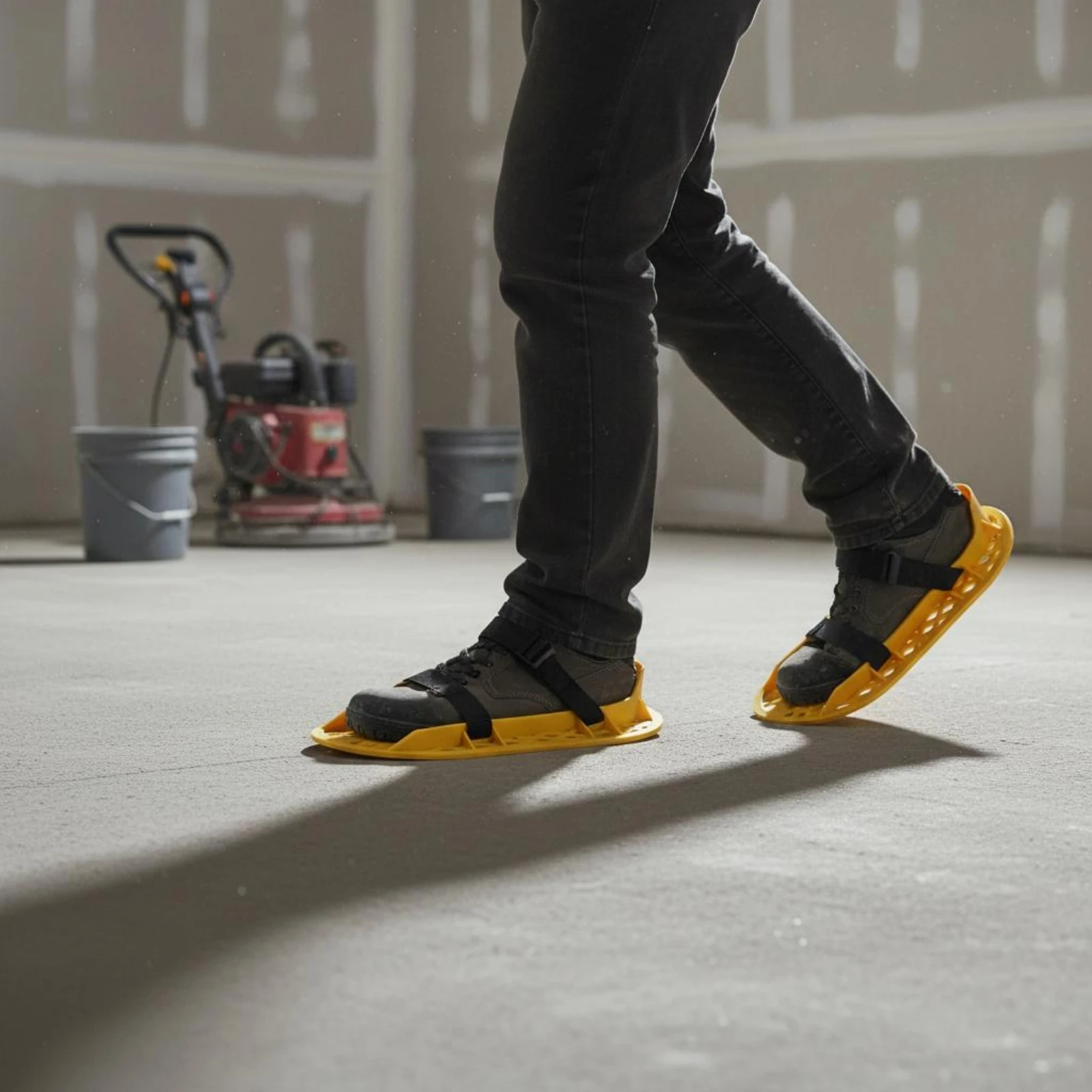 floor-polishing-shoe-wear-resistant-polishing-overshoe-lattice-sole-shoe-lightweight-raised-rim-for-workers-finishing-work