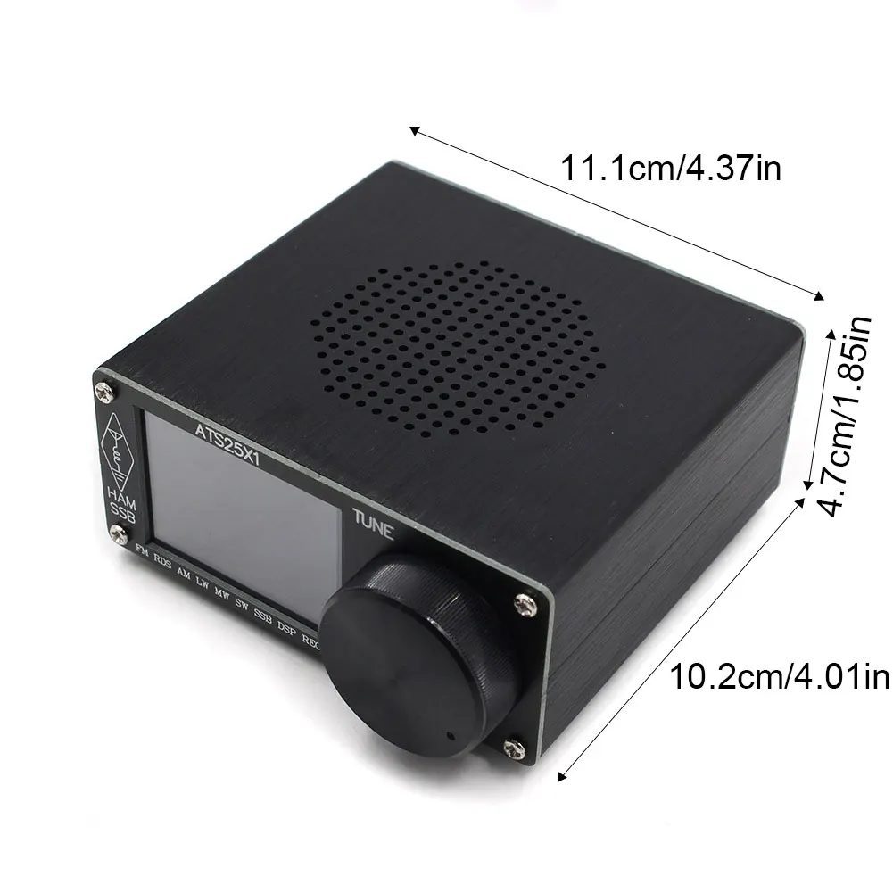 ATS25X1 Полнодиапазонный DSP радиоприемник FM/LW/MW/SSB приемник Si4732 Чип цифрового радио 2,4-дюймовый сенсорный экран Встроенный аккумулятор