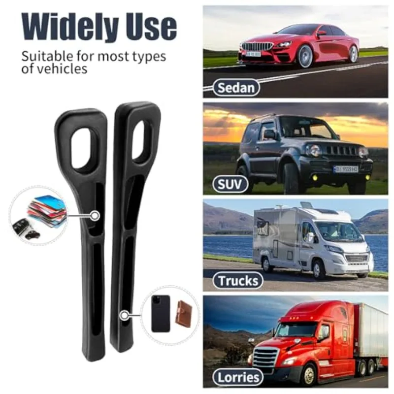 1 Pair Universal Car Seat Gap Plug Strip Side Seam Car Gap Filler Leak Proof Seat Gap Storage Organizer Interior Decoration