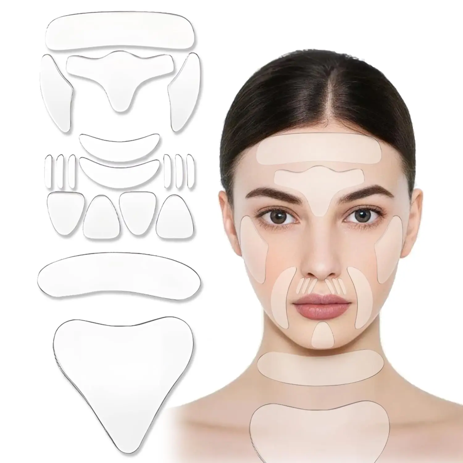Invisible Face Wrinkle Patches for Fine Lines and Frown Areas Safe Gentle Face Lift Tape for Smile Line Facial Lifting Skin Care