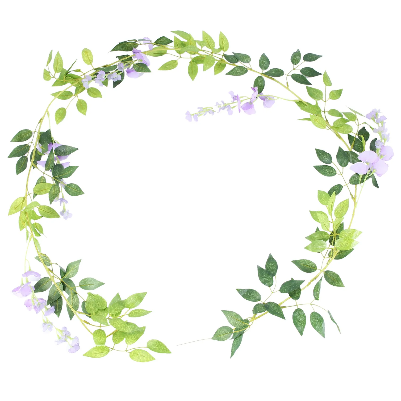 LICE-2 pezzi 7 piedi/pz vite di glicine artificiale, ghirlanda di fiori glicine vite rattan fiori appesi per cerimonia all'aperto