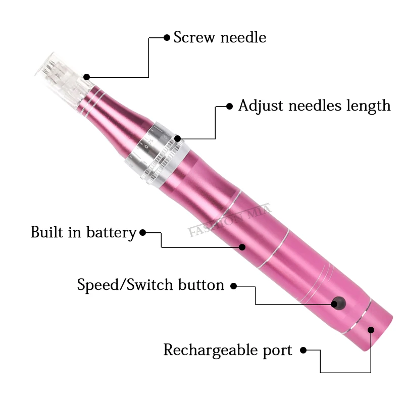 Electric Wireless Derma Pen Ultima Microneedling Pen Mesotherapy Auto Microneedle Derma System Therapy Beauty Care Tool