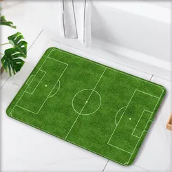 Football Field Doormat Hogar Bath Mat Bathroom Rug Non-Slip Kitchen Absorbent Area Rugs Mat Door Mat for Floor Toilet Household