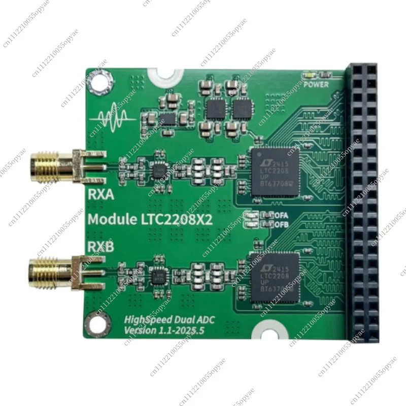 Dual Channel LTC2208 High Speed ADC Module Arbitrary Waveform Sampling Development Board
