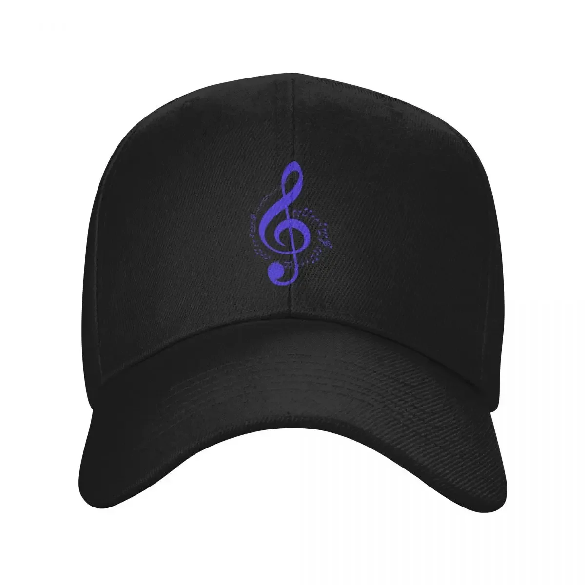 Music Notes Treble Clef - Blue Baseball Cap Custom Cap Rugby Dropshipping sun caps Women's Men's