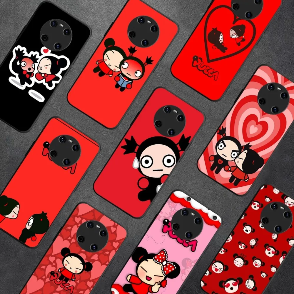 Cartoon P-Pucca G-Garu Phone Case For Huawei Y9 6 7 5 Prime Enjoy 7s 7 8 Plus 7a 9e 9plus 8E Lite Psmart Shell