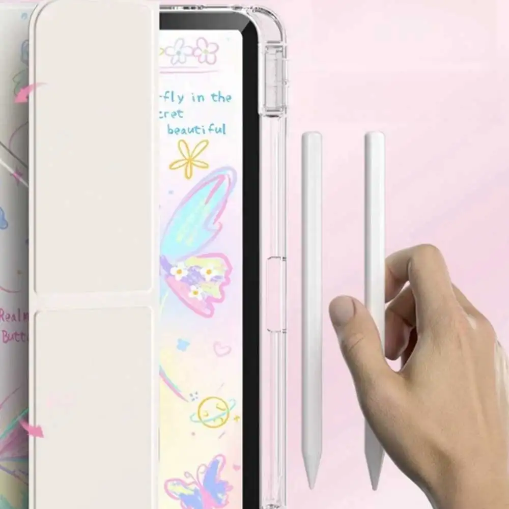 For iPad Case A16 11th 2025 10.2 9th 8th 7th Generation Pro 11 13 2024 12.9 Cover Pencil Holder Funda For iPad Air 5 4 13 11 1 2