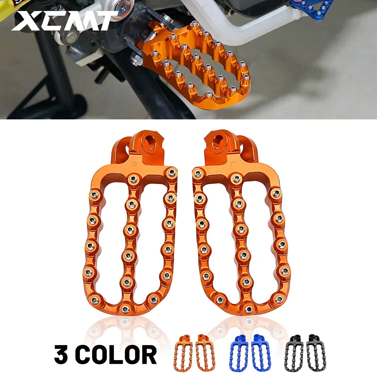 

Enlarged CNC Forged Foot Pegs Pedals Rests For KTM 690 790 950 990 1090 1190 1290 Super Adventure R Supermoto R T Enduro SMC SMR