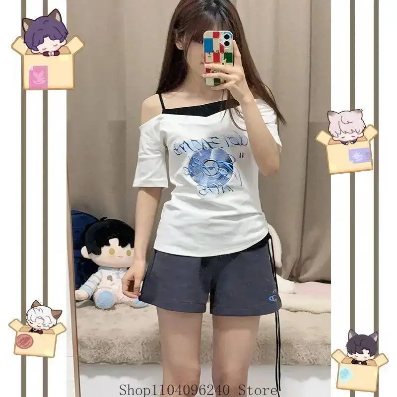

Anime GAME Love And Deepspace T-Shirt+Shorts Set Cartoon Anime Two-Piece Summer Cool Clothes Fashion Tops Party Gifts