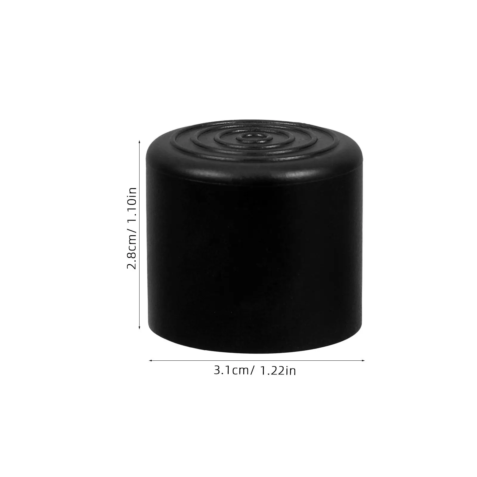 20Pcs Chair Leg Floor Protectors Non-Slip Round Rubber Feet Covers Black 22Mm Furniture Caps for Hardwood Floor Chair Table Legs