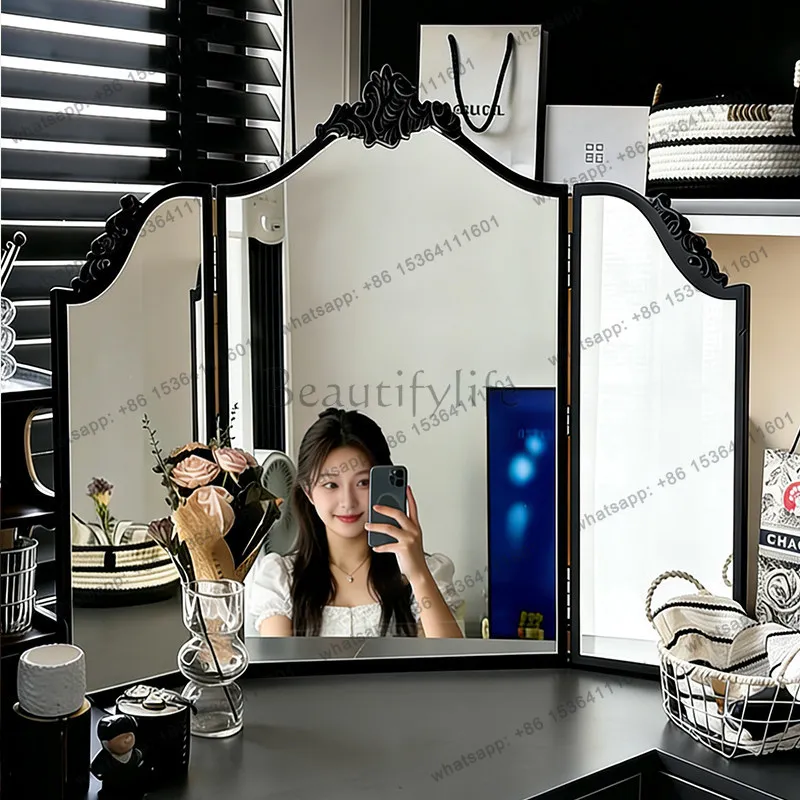 Best Sellers Personalised Mirror Decor Unbreakable Fold Modern Custom Bedroom Mirror Decor Art Makeup Decorative Specchi Home De