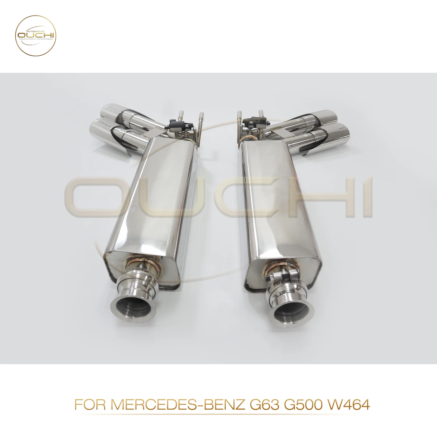 

OUCHI Factory Direct Sales Catback for Mercedrs BENZ G63 G500 W464 Stainless Steel Electronic Valve Muffler Tips Exhaust Parts