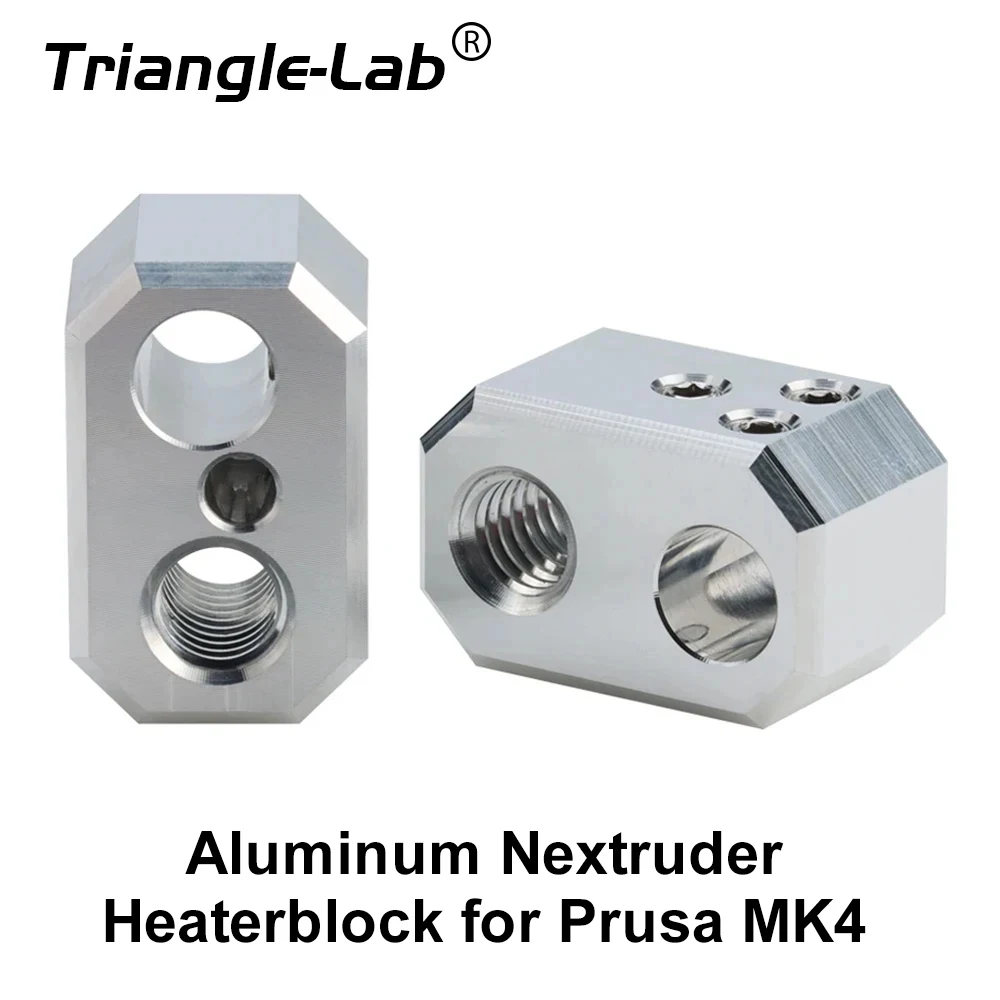 C trianglelab Prusa MK4 Nextruder heaterblock aluminium block for the Hotend assembly dedicated for printers using Nextruder